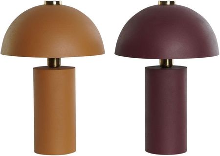 Dkd Home Decor Lampa stołowa Pomarańczowy Magenta Złoty Metal 50 W 220 V 31 x 31 x 45 cm (2 Sztuk) (S3052593)