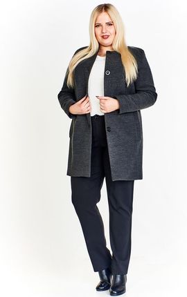 Płaszcz FPL793 SZARY CIEMNY