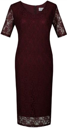 Sukienka FSU776 BORDOWY