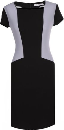 Sukienki Sukienka Suknie FSU347 CZARNY SZARY JASNY