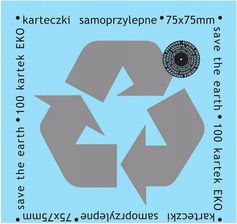 Zdjęcie Karteczki Samoprzylepne Eko 75X75Mm 100K Błękitne - Nowy Wiśnicz