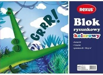 Beniamin Blok Rysunkowy Kolorowy 16 Kartek A4 Rexus,