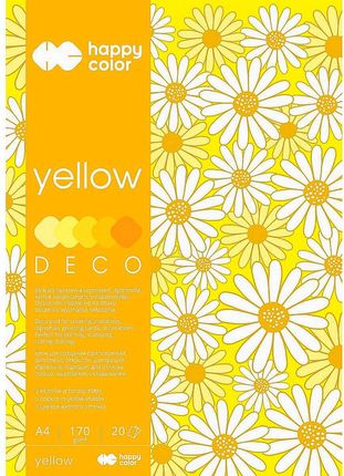 Blok A4/20K Deco Yellow 170G Happy Color