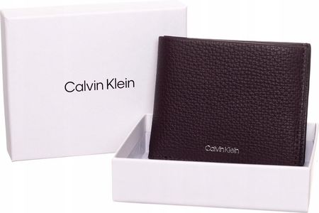 Calvin Klein Portfel Męski Minimalism Bifold Brown