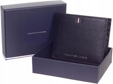 Tommy Hilfiger Bezpieczny Portfel Męski Th Central Mini CC Wallet Czarny