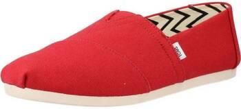 Espadryle Toms  RED RECYCLED COTTON CANVAS