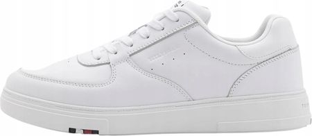 Buty sneakersy męskie Tommy Hilfiger Modern Cup Corporate LTH białe