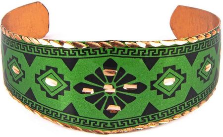 Ottomania Zielona Bransoletka Z Miedzi