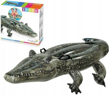 Intex Dmuchany Krokodyl Aligator Duży Materac Do Pływnia Dla Dzieci 57551