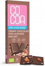 Cocoa Czekolada Creamy Z Migdałami I Solą Bez Dodatku Cukru Bio 40g