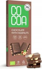 Cocoa Czekolada Z Orzechami Laskowymi 70 % Mniej Cukru Bio 40g