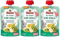Holle 3 X Mus Owocowy Kiwi Koala Gruszka Banan Bez Dodatku Cukru Bio Demeter 100g