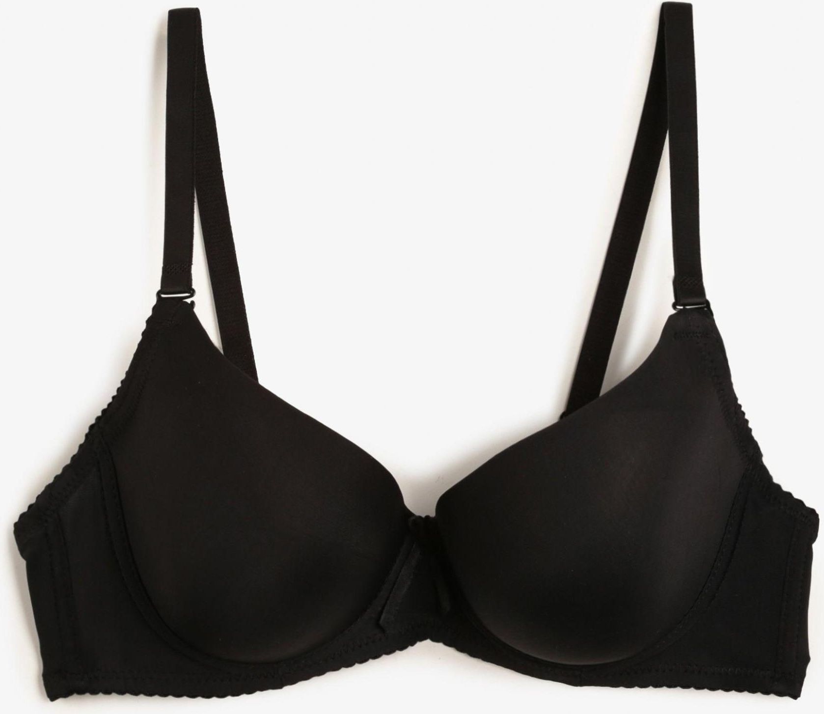 Costume Intero Donna Feba Con Ferretto E Coppe | Bikini Modellante Push-up | Taglie Forti Fino Alla Coppa G | Nero/Arancione (80C/40)