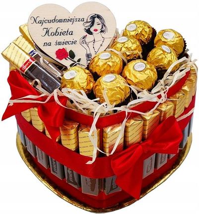 Ferrero Tort Merci Kosz Prezentowy Zestaw Słodyczy Urodziny Imieniny Prezent 18 30