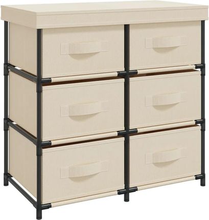 Zakito Szafka Z 6 Szufladami Kremowa 55X29X55 Cm 100035145151_337258