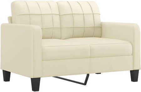 Zakito Sofa 2 Osobowa Kremowa Sztuczna Skóra 138X77X80 Cm 100035145151_359113