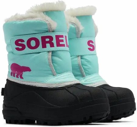 Buty zimowe dziecięce Sorel SNOW COMMANDER niebieskie 1869561428