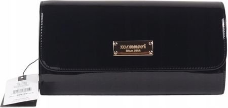 Monnari torebka kopertówka wizytowa lakierowana czarna