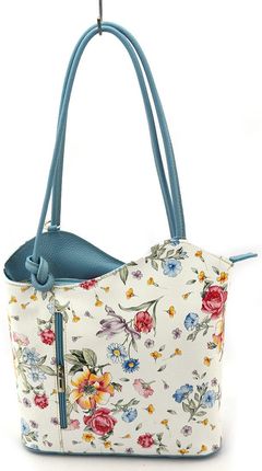 Torebka-plecak vp115l Flowers niebieski