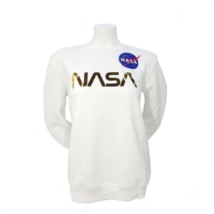 Bluza damska Alpha Industries NASA PM biała 198037-438