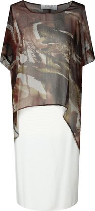 Tunika FTU639 CZEKOLADOWY CIEMNY wzór