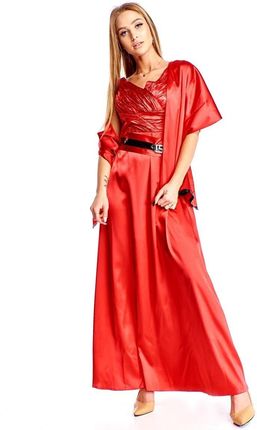 FSU733 Suknie wizytowe Sukienka MALINOWY CUKIERKOWY