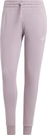 Spodnie damskie adidas Essentials 3-Stripes Fleece fioletowe IR5403