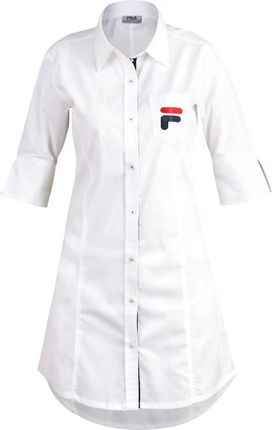 Piżama damska Fila MAXI SHIRT IN POPELINE biała FPS4021-300