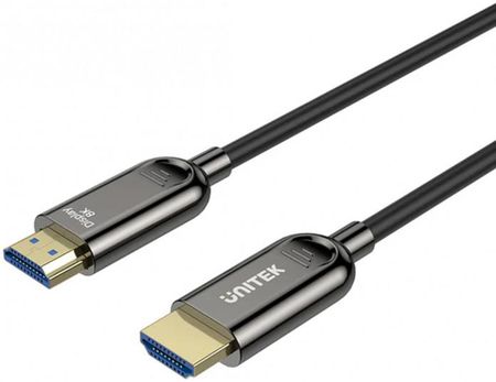 Kabel HDMI 2.1 optyczny Unitek AOC 8K-60Hz, 4K-120Hz - 100m (C11085GY01-100M)