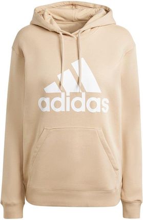 Adidas Bluza damska adidas Essentials Big Logo Regular Fleece Hoodie beżowa IR9330