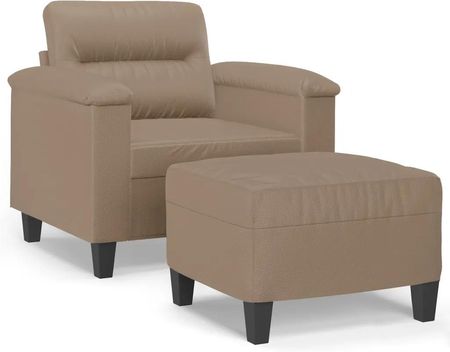 Zakito Fotel Z Podnóżkiem 90X77X80 Cm Cappuccino 100035145151_3201241