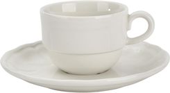 Filiżanka do espresso 100 ml ze spodkiem Castel Cream