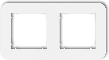 Karlik Ramka Podwójna Zaokrąglona Mini Biały Mrtz-2