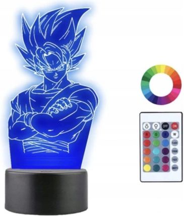 Lampka Na Biurko Dragon Ball Son Goku Led 3D 1 Wkład Free