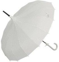 Parasol biały w groszki WHITE DOTS