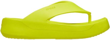 Crocs Klapki damskie Crocs Getaway Platform Flip zielone 209410 76M