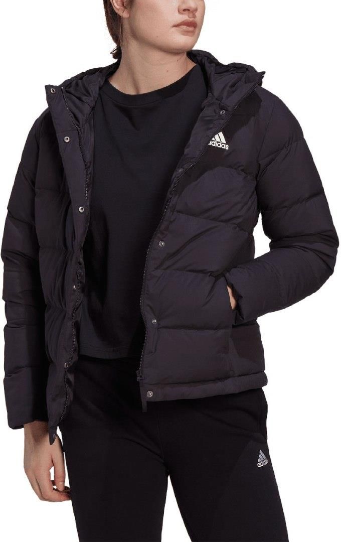 Adidas Kurtka damska adidas Helionic Hooded Down czarna HG8747 