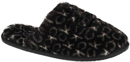 Kapcie Calvin Klein Slipper Mule Fur Mono W HW0HW00536-0GK