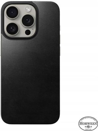 Nomad Magnetic Horween Leather Back Iphone 15 Pro Black