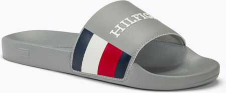 Klapki męskie Tommy Hilfiger RWB Pool Slide antique silver | WYSYŁKA W 24H | 30 DNI NA ZWROT