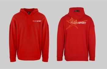 Bluza marki Plein Sport model FIPSC13 kolor Czerwony. Odzież męska. Sezon: Cały rok