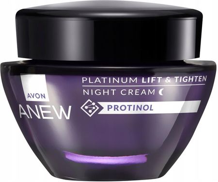Krem Avon Anew Platinum Liftingujący Do Twarzy Na Noc Z Protinolem 55+ 50Ml