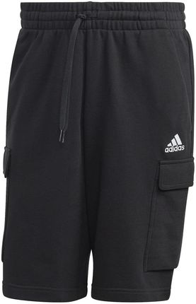 Adidas Spodenki męskie adidas Essentials French Terry Cargo czarne HA4338