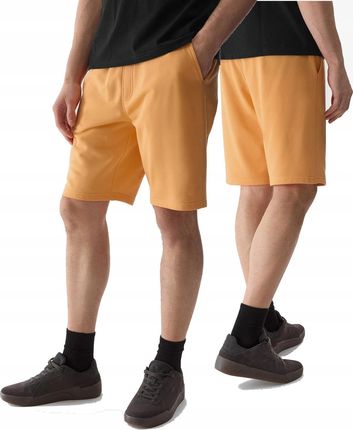 Krótkie spodenki dresowe 4F M284 pomarańczowy Spodenki dresowe dla mężczyzn