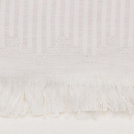 Dekoria Ręcznik Trevor 50x100cm white grey 50x100 cm - zdjęcie 2