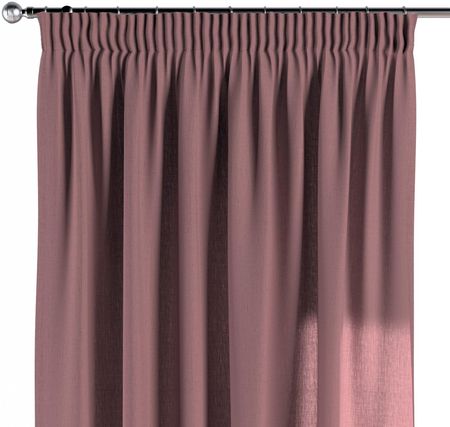 Dekoria Zasłona na taśmie marszczącej 1 szt. zgaszony róż Linen 130x260 cm