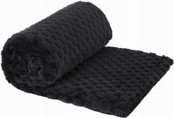 Design 91 Koc Mikroflano Z Tłoczeniem Cindy 150X200 Czarny 115648