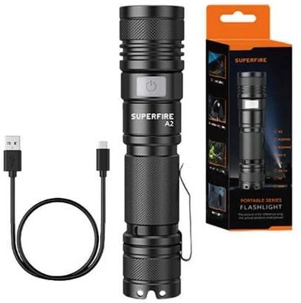 Superfire Flashlight A2 650Lm Usb