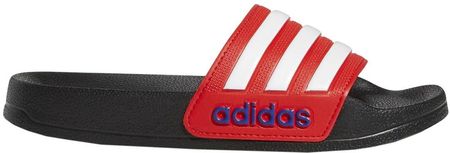 Adidas Klapki dla dzieci adidas Adilette Shower K czarno-czerwone FY8844