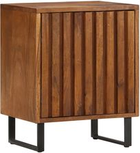 Szafka nocna vintage z drewna mango 40x30x50 cm, miód